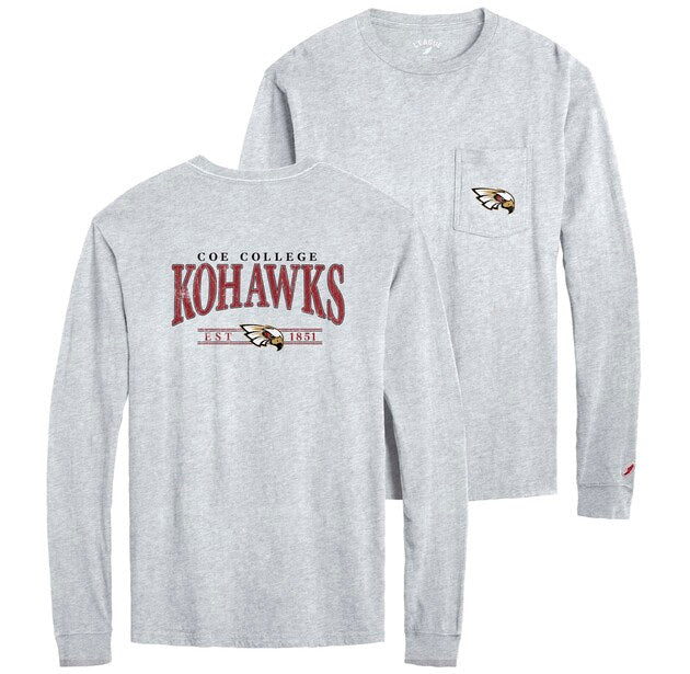 LS POCKET T/ WITH FULL BACK KOHAWKS