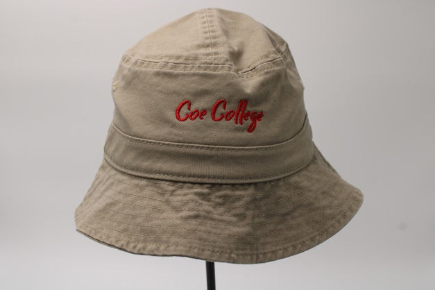 COE COLLEGE KHAKI BUCKET HAT